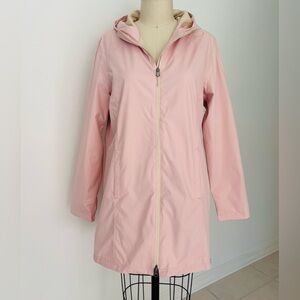 LIV Marley Raincoat Lightweight NWT Pink & Cream Breathable Mesh Lined L